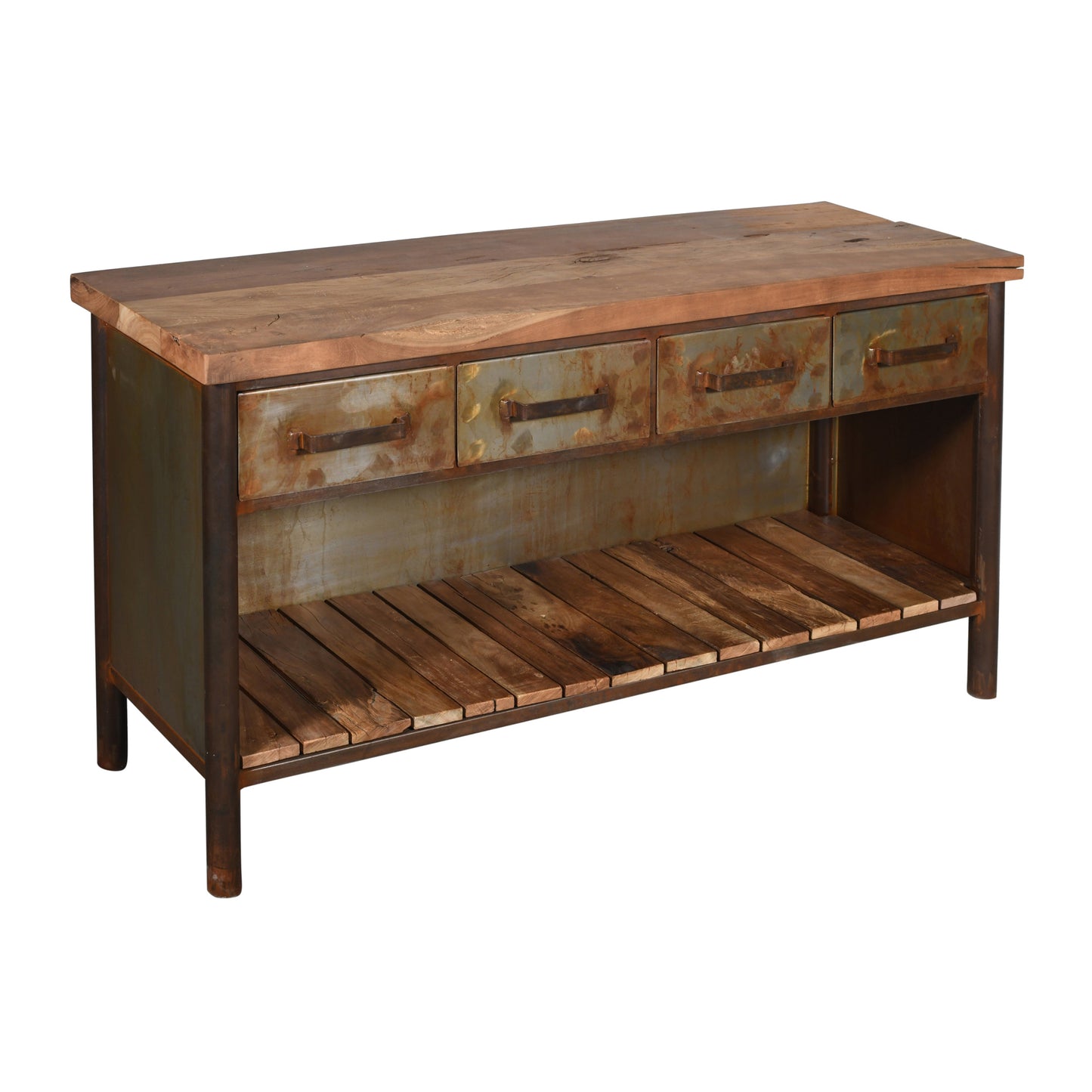 Sideboard >Orlando< aus Altholz & Metall