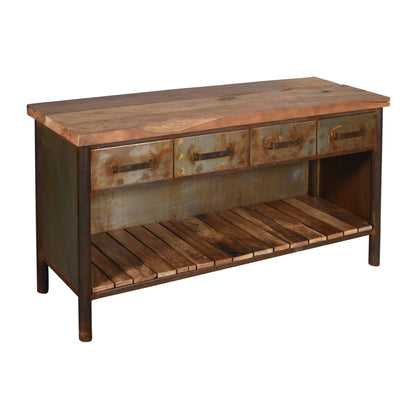 Sideboard >Orlando< aus Altholz & Metall