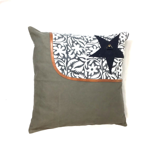 Canvas Kissen Patchwork 50x50cm