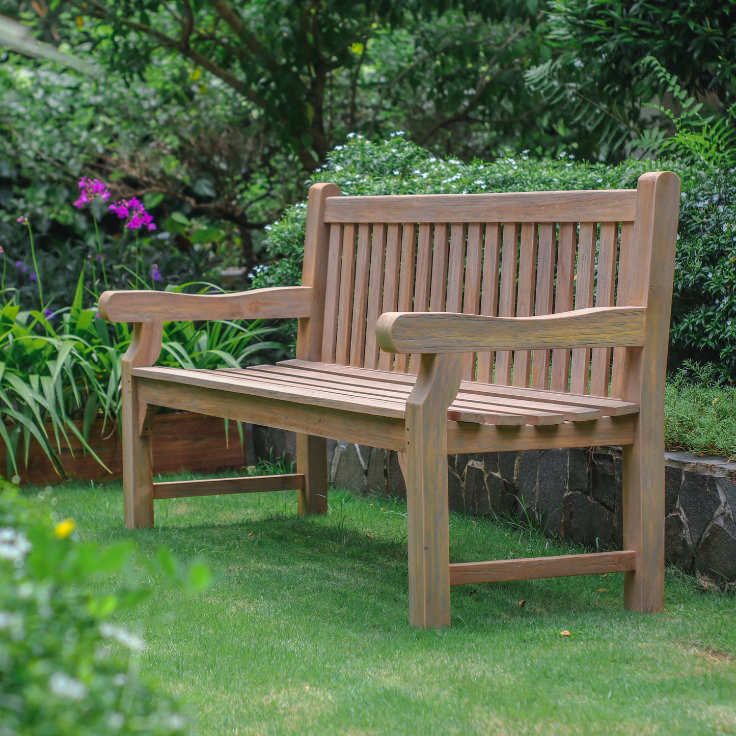 Gartenbank >Borneo< Teakholz 230cm