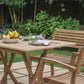 Gartentisch >Karimata< Teak klappbar 160x80cm - Grey Wash