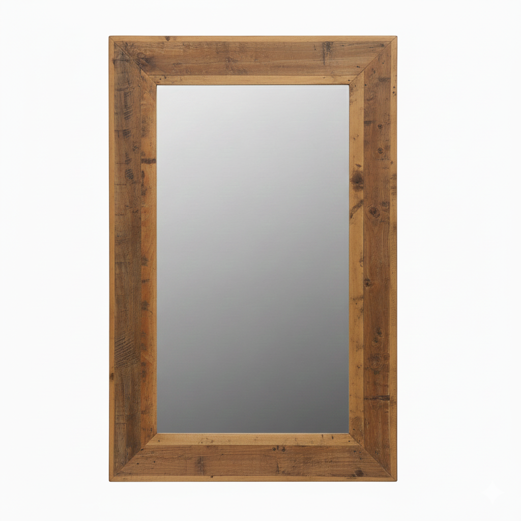 Spiegel >Stripe< aus Altholz