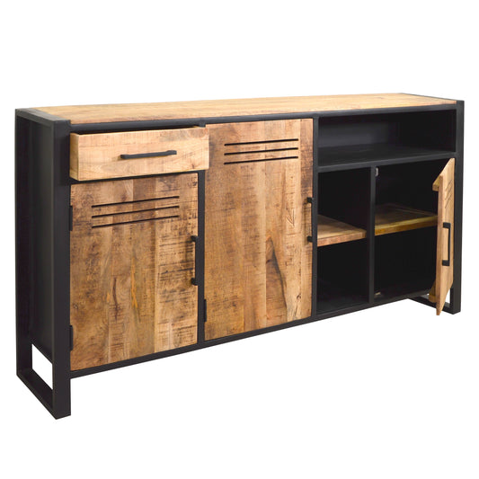 Sideboard >Montana< aus Mangoholz & Metall