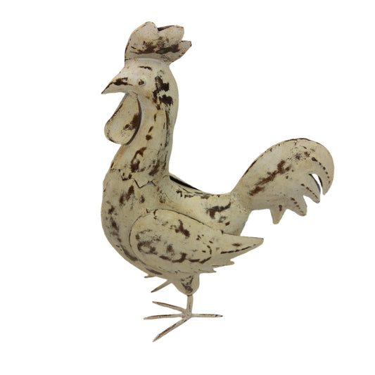 Metallhahn weiß  shabby look