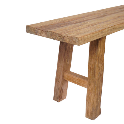 Sitzbank 120cm Bank aus Teakholz Rustikal
