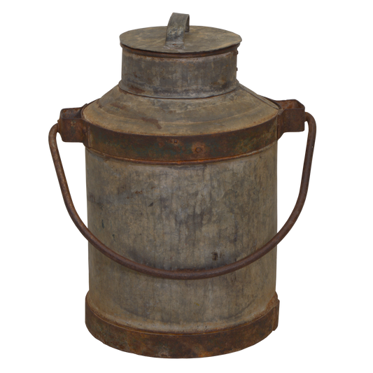 Antike Milchkanne aus Metall Kanne Vintage