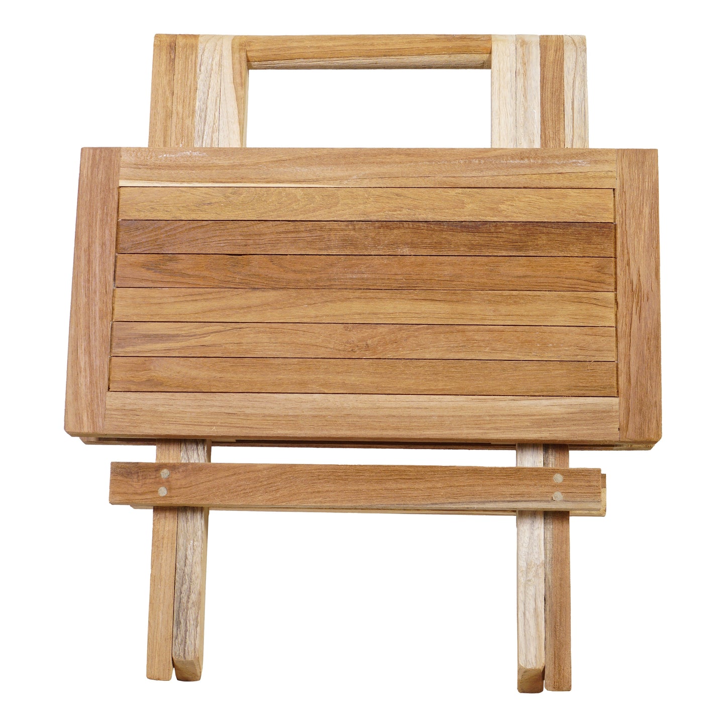 Beistelltisch >Karimata< Gartentisch Teak 50x50cm klappbar - Natur