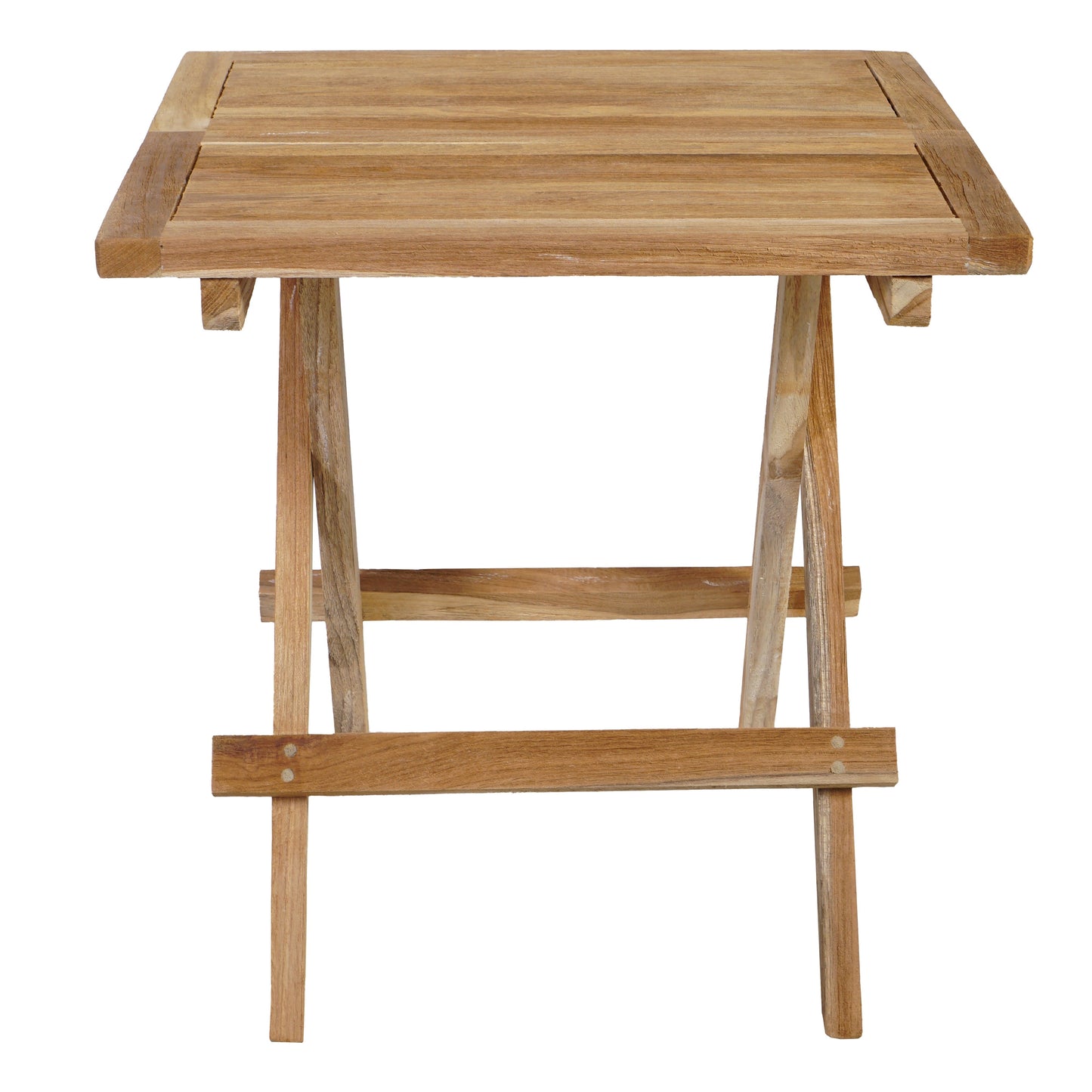 Beistelltisch >Karimata< Gartentisch Teak 50x50cm klappbar - Natur