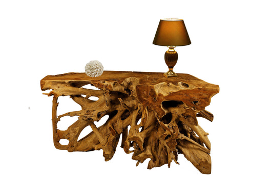 Konsole Teakholz Wurzel 150cm Unikat