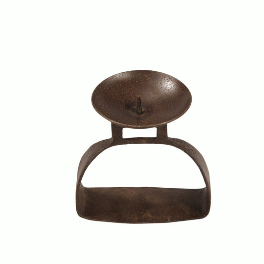 Kerzenständer Steigbügel aus Metall