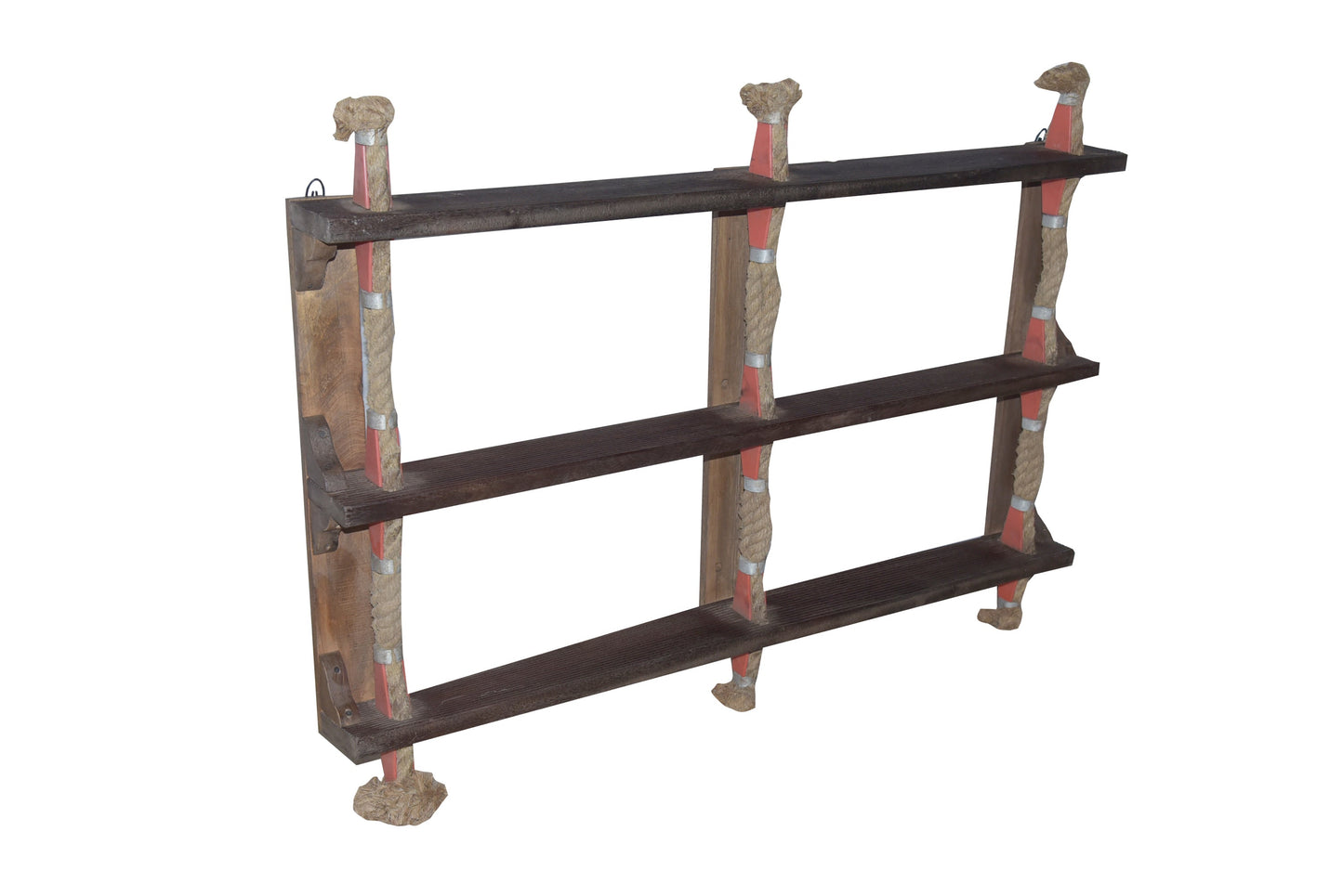 Leiter Regal original Schiffsleiter Lotsenleiter mit Seil - 6 Regalböden