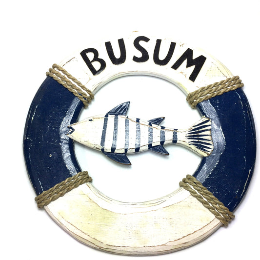 Rettungsring Weiß/Blau Büsum