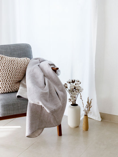 Kuscheldecke >Emma< aus Bio-Baumwolle von Riema - versch. Farben