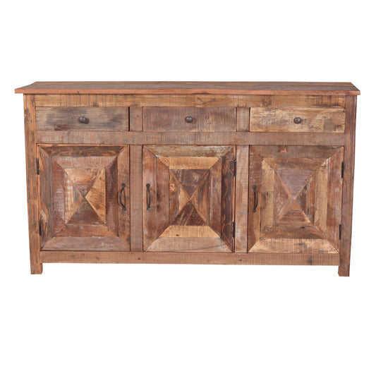 Sideboard >Dhana< Altholz mit 3 Türen & 3 Schubladen