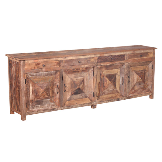 Sideboard >Dhana< Altholz mit 4 Türen & 4 Schubladen